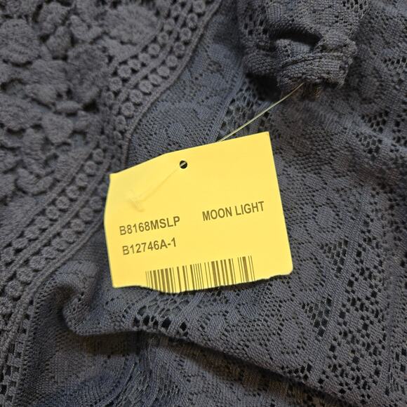 NWT Eyeshadow Women's Dress 2X 2XL XXL Blue Long Sleeves Plus Size 18W 20W New - Picture 5 of 8